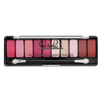 Glam21 Floral beauty 10 Color Eyeshadow Palette |Long-Lasting | Smudge Free | Long Wearing And Easily Blendable Eye Makeup Palette Matte, Shimmery And Metallic Finish Floral beauty