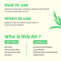 The Plant Fix Plix Jamun Acne Spot Corrector Gel For Reducing Active Acne | Day & Night Gel | Controls Oil & Soothes Inflammation | For Men & Women | 15g
