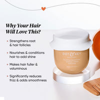 DOT & KEY Pea Peptide Strengthening Moringa & Argan Hair Mask | Hair Mask For Hair Fall Control | Hair Mask For Dry And Frizzy Hair | For Smoothening Hair | For Women & Men, 200 Millilitre