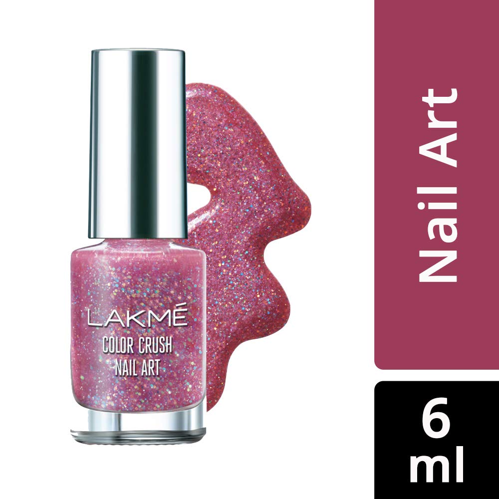 Lakmé Color Crush Nailart, S1, 6ml and Color Crush Nail Art, S5, 6ml Metallic Finish