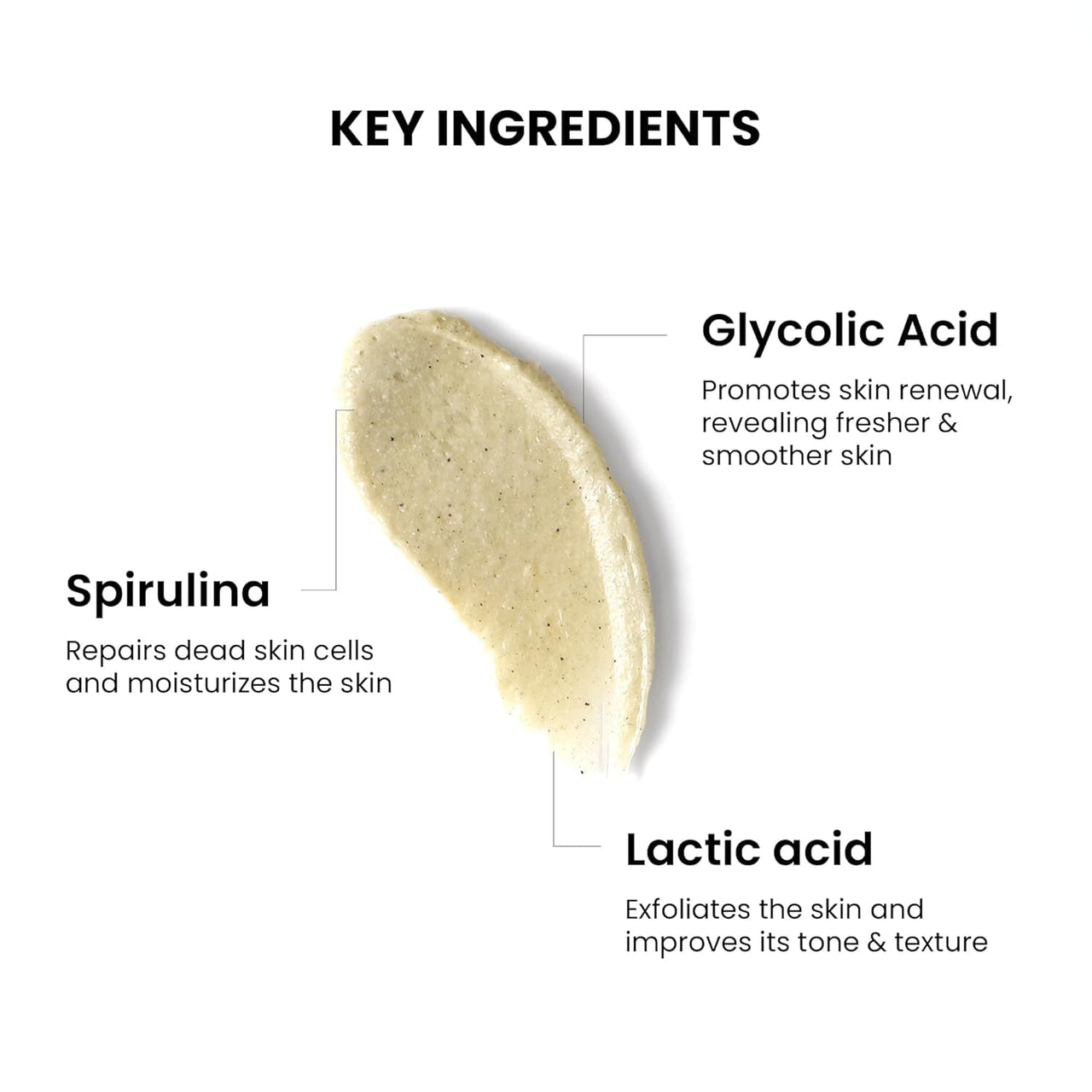 ThriveCo Smoothening Bumps Eraser Exfoliating Body Scrub For Bumpy & Dry Skin, Strawberry Legs, Keratosis Pilaris & Ingrown Hair | Glycolic Acid, Lactic Acid & Spirulina | For Men & Women | All Skin Types | 100ml