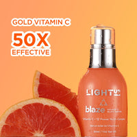 Light Up Beauty Thd Ascorbate Vitamin C Face Serum | Vitamin C Serum For Glowing Skin | Vit C Serum With Hyaluronic Acid For Men & Women | Suitable For All Skin Types - 30Ml