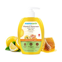 Mamaearth Vitamin C Sunscreen Body Lotion For All Skin Types Body Lotion Spf 30 With Vitamin C & Honey For Radiant Skin -300 Ml (Pack Of 2)