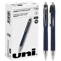 Uni-Ball Jetstream RT 12 Pack, 0.7mm - Black Ballpoint Pens - Wirecutter Best Pen, School Pens, Ink Pens | Ballpoint Pen, Colored Pens, Fine Point, School Supplies Bulk Black