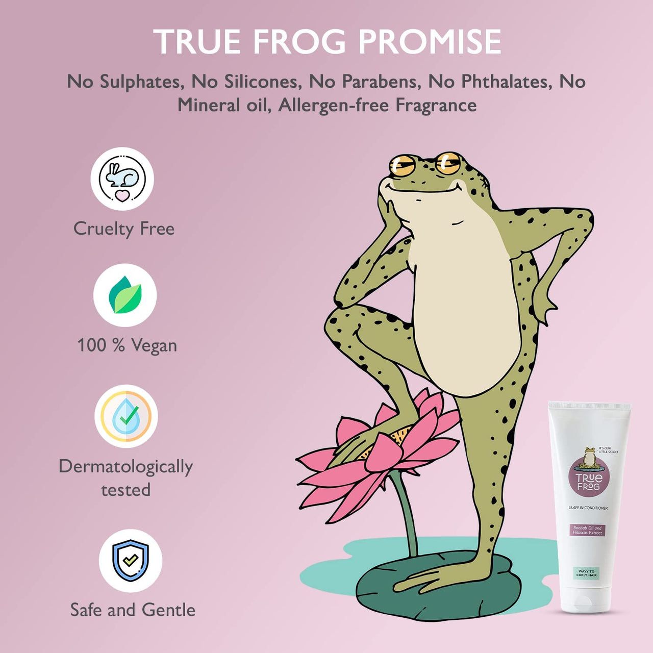 TRue FRoG Style And Define Duo, Leave-In Conditioner- 200G And Styling Gel For Curls - 150Ml For Frizz Free And Humidity Proof Curls Fro Curly (Combo Pack Of 2), Citrus, 200 Millilitre