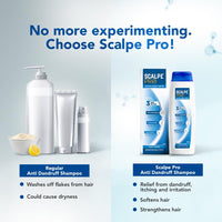 Scalpe Pro Daily Anti-Dandruff Shampoo | Removes Dandruff From Source | Helps With Itching, Irritation & Redness Accompanying Dandruff | Climbazole & Zpto Formulation | For Women & Men | 100Ml