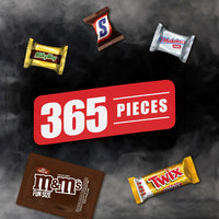 Mars Mixed M&M's & More Assorted Chocolate Bulk Halloween Candy Variety Pack - 104.27oz/365Ct