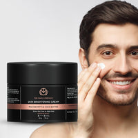 The Man Company Skin Brightening Cream - 50gm for Glowing Radiant Skin | Enriched with Multani Mitti, Coco Butter, Hyaluronic Acid | Reduces Acne & Dark Spots Naturally