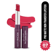 Hilary Rhoda Pro Matte Non-Transfer Lipstick | Waterproof & Smudge-Proof | 12-Hour Long Stay | 24 Shades Available | Highly Pigmented Matte Finish Lipstick | 2g - (Magent | Shade 07)