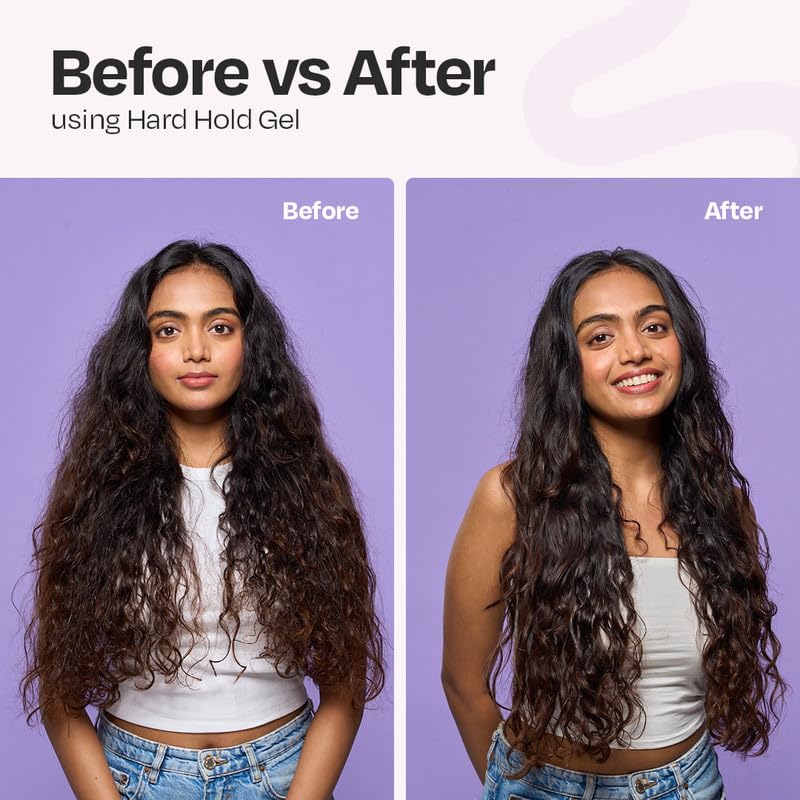 MANETAIN Hard Hold Gel for Curly & Wavy Hair 100ml | Strong Hold, Frizz Control | Long-lasting Definition, Humidity Resistant, Shine-Enhancing