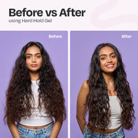 MANETAIN Hard Hold Gel for Curly & Wavy Hair 100ml | Strong Hold, Frizz Control | Long-lasting Definition, Humidity Resistant, Shine-Enhancing