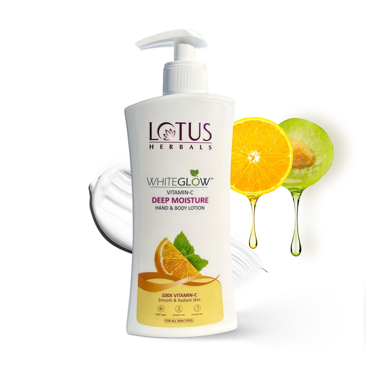 Lotus Herbals Vitamin C Deep Moisture Hand & Body Lotion, Moisturizer for Dry Skin, Moisturizer for Women & Men, 400ml + 400ml - BUY 1 GET 1 FREE