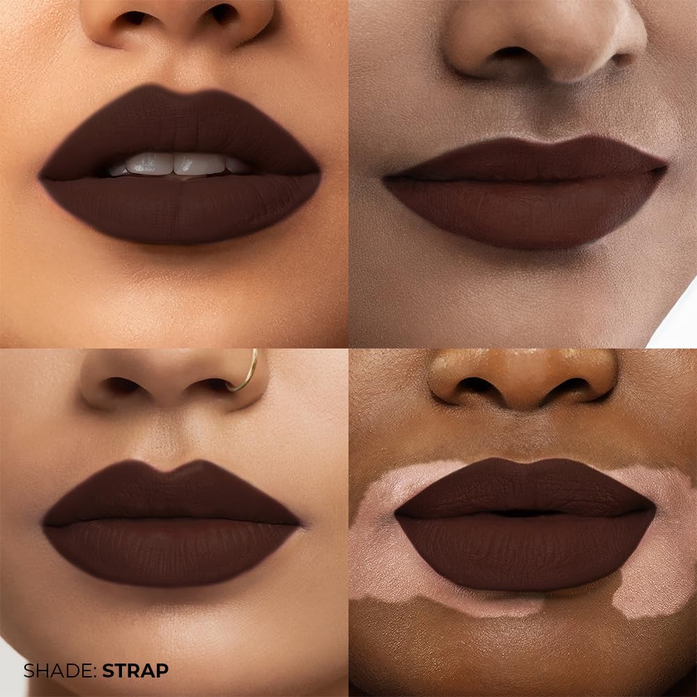 Fae Beauty Lip Whip 12Hr Comfortable Matte Liquid Lipstick (10ml) | Long Wear | Non Drying | Soft Mousse Smudgeproof Formula | Vegan | With Moisture Lock Technology | Enriched with Vitamin E and Cherry Coffee - Strap