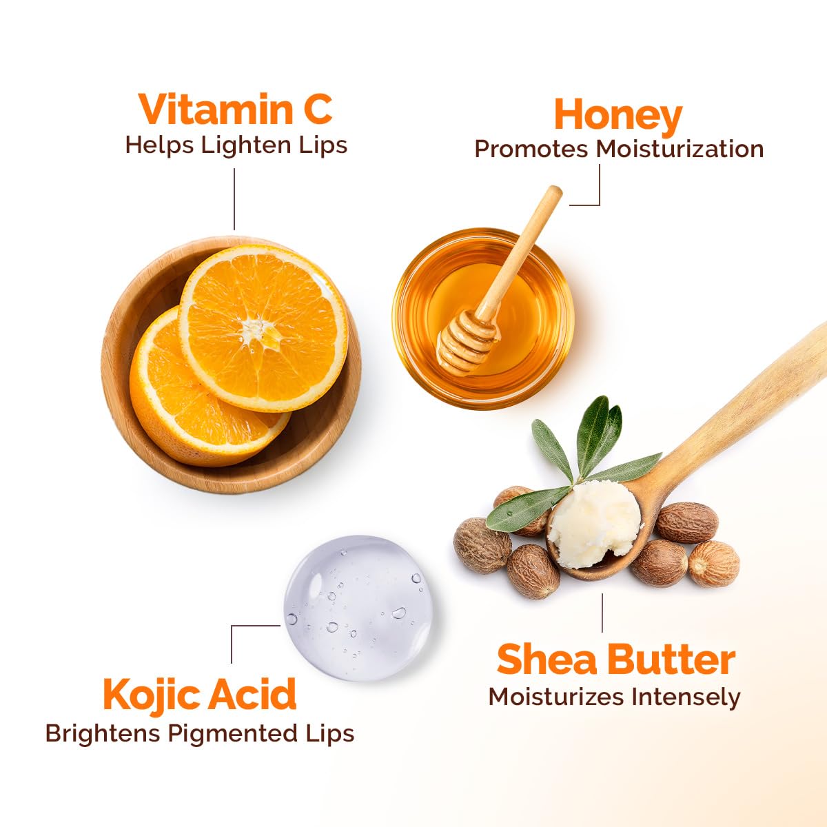 Mamaearth Vitamin C Moisture Therapy Lip Balm Spf 50 Dry & Chapped Lips 15 G|Heals, Brightens, Protects|Glossy Finish|Coconut Oil, Shea Butter, Ceramides, Kojic Acid100% Free Of Petroleum Jelly,White
