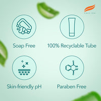 Himalaya Moisturizing Aloe Vera Face Wash, 200ml And Himalaya Herbals Moisturizing Aloe Vera Face Wash Cream, 50ml