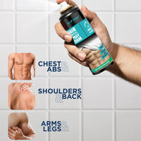 HipHop Skincare Hair Removal Spray Foam For Men Painless Body Hair Removal For Chest, Legs, Arms, Shoulders & Back Suitable For All Skin Types 200Ml