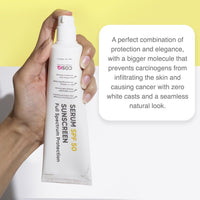 Cos-IQ India’s Only Hybrid, Serum-Based Sunscreen - SPF 50 | No White Cast | Broad Spectrum PA ++++ | For Women & Men (200ml, 60 Days Pack)