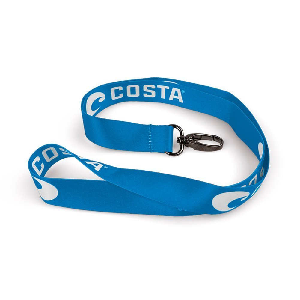 Costa Del Mar mens Lanyard Key Chain, Blue/White, One Size US
