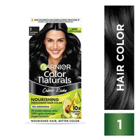 Garnier Color Naturals Crème hair color, Shade 1 Natural Black, 70ml + 60g