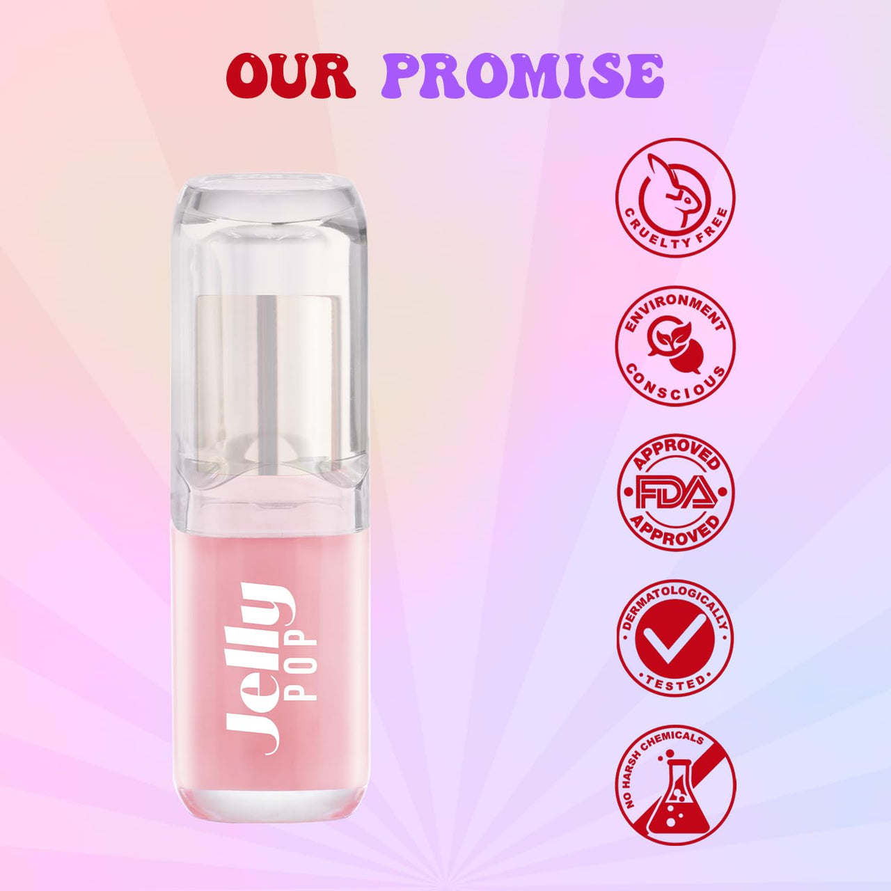 Glam21 Jelly Pop fruity gel lipstick| Moisturising | Glossy Finish | Gives a Natural Colour | Lightweight | Cranberry Pink & Strawberry Red 3.5gm Each | Combo Pack of 3