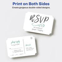Avery Postcards with Scalloped Corners and Sure Feed Technology, 3.5