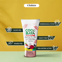 Coco Baya Brightening Face Wash, Enriched with Rose, Lychee Extracts, Vitamin C, Vitamin B3 & ProVit B5, Suitable For All Skin Types,100 Ml