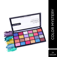 Seven Seas Color Mystery EyeShadow Palette 24 Pigmented Colors | Long Wearing And Easily Blendable Eye Makeup Palette | Multicolor - 24.4Gm | Shimmery & Glitter Finish (Skin)