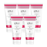 Globus Naturals Pimple Clear Glycolic & 1% Salicylic Acid Face Wash, For Acne & Oil Control, Enriched with Aloe vera & Vitamin E (100ml) (Pack Of 5)
