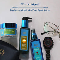 Blue Nectar Essentials Gift for Him | Plant Based Actives : Aloe Vera Honey Face Wash, Rose Body Mist & Natural Vitamin C Face Cream | Set of 3 | Men Gift Set for Anniversary & Birthday