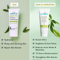 mCaffeine Glow Boost 5% Niacinamide & Green Tea Oil Free Moisturizer | Brightens & Even-Tones | 72Hrs Moisturization | Reduces Acne Marks & Blemishes | Lightweight Moisturizer For All Skin Types -50ml