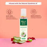 Bella Vita Organic Facial Kit Combo - Vitamin C Face Wash, Rose Water Toner, Multani Mitti Face Pack for Glowing Skin