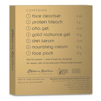 Aroma Magic 7 step Gold Facial Kit | Firms, Tones & Renders a healthy glowing skin| with Marigold & Rose Extracts| All Skin type| Single Use| Pack of 1 (20g + 18ml)