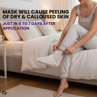 Carbamide Forte Peeling & Exfoliating Foot Peel off Mask for Dry & Calloused Feet | Foot peeling mask With 15% Glycolic Acid, 4% Lactic Acid & Aloe Vera | Helps Remove Dead Skin, Soften Cracked Heels & Calluses | 1 Pair (40g)