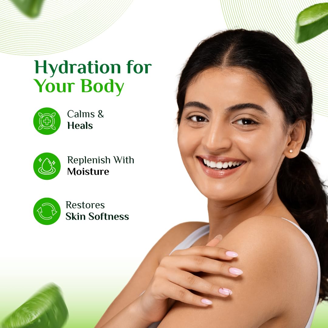 Vcare Aloe Vera Gel for Face and Skin Care - 120g, Day and Night Skin Hydration and Moisturizing Aloe Vera Gel for Dry Skin, Oily Skin for Women and Men | Control Acne and Pimples | Reduce Dark Spots
