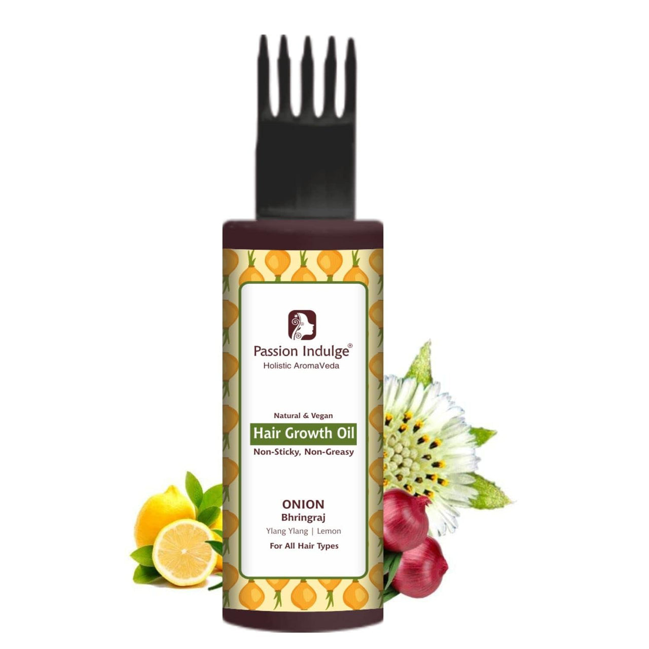 Passion Indulge Hair Fall Control & Hair Growth Combo Kit - With Onion Essential Oil Activator 10ml & Onion & Bhringraj Hair Growth Oil 100ml