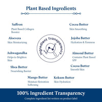 Blue Nectar Stretch Mark Cream for Pregnancy with Shea,Cocoa & Mango butter | Plant Based Moisturizing Body Lotion with Rose, Turmeric & Nalpamaradi Oil (12 Herbs, 200 ml)