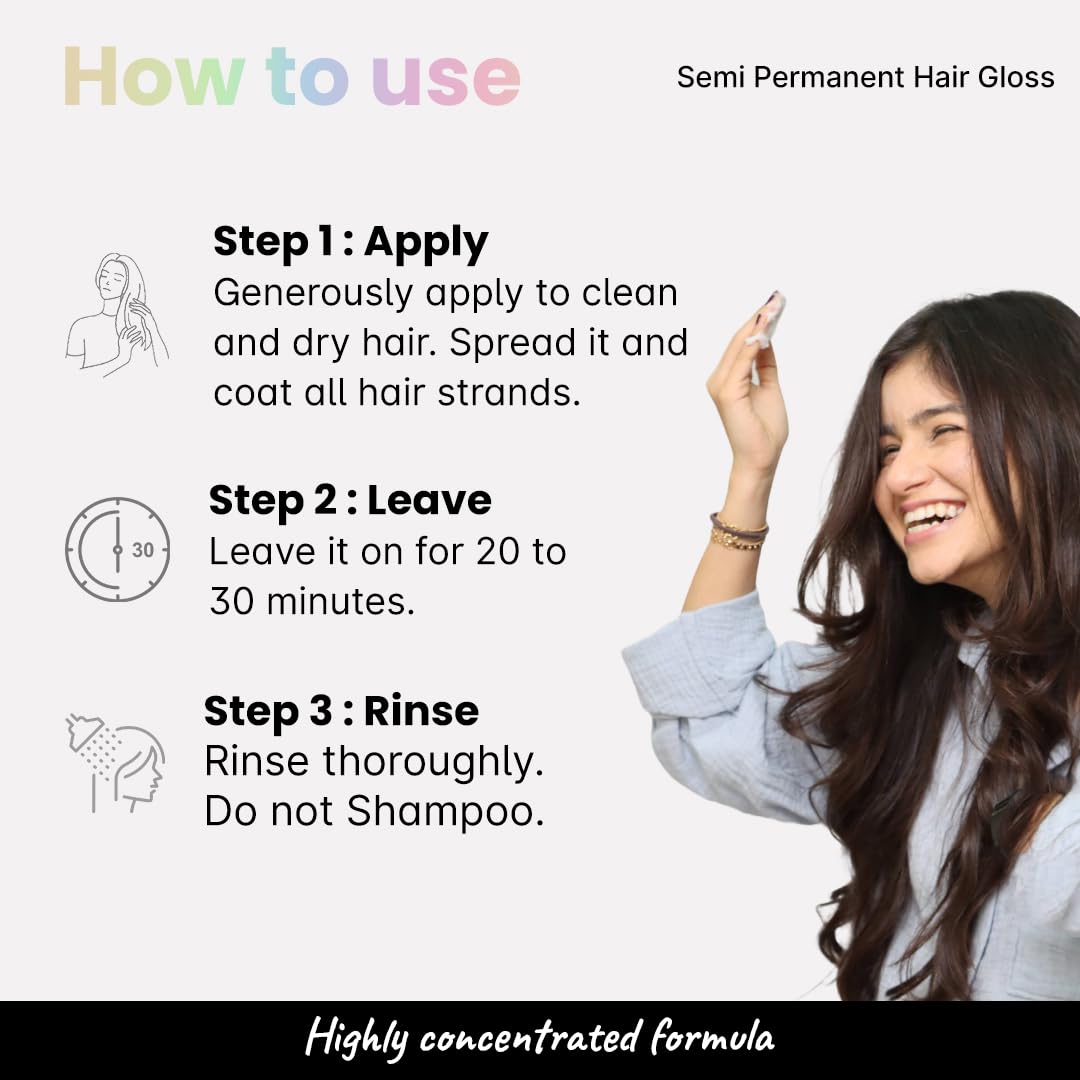 2.Oh! Italian- Hair Gloss | High Shine Hair Gloss Treatment | Semi Permanent Clear Gloss | Salon- Like Glossy Hair| Shiny and Smooth Hair | Enriched with Argan Oil | Lasts up to 2-3 Washes (Pack of 2)