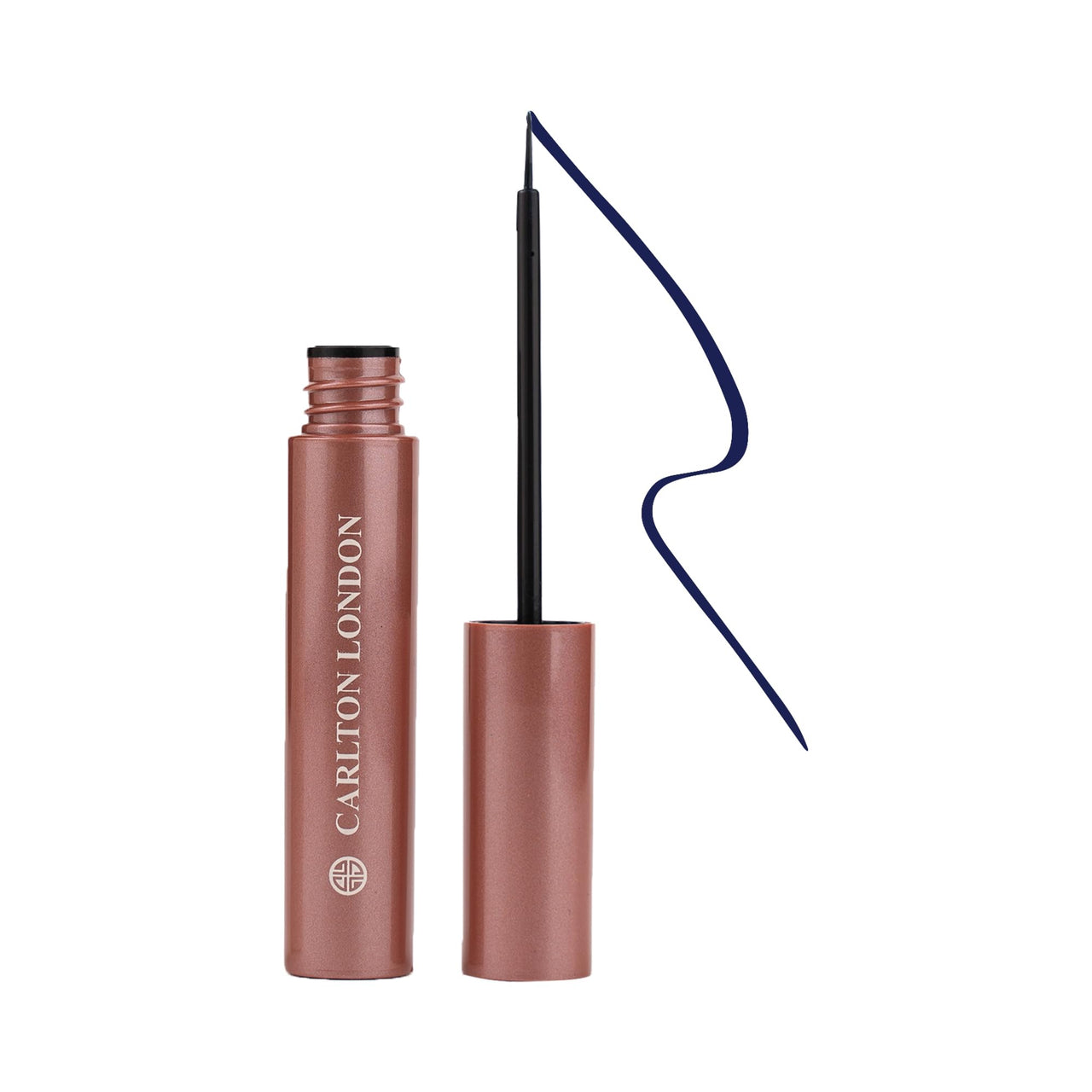 Carlton London Stunnig Black Liquid Eye Liner |Enriched With Vitamin-E |Long Lasting Matte Waterproof Liner, Smudge Proof, Transfer Proof Eye Makeup |Upto 24 Hrs - 5ML(Galactic Blue)