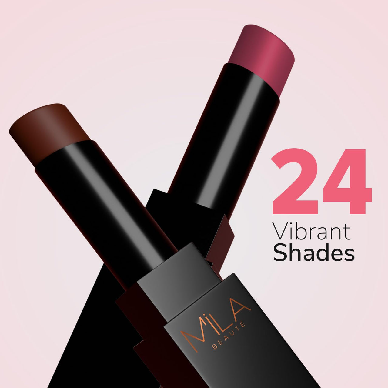 Mila Beauté Pro Matte Lipstick | Highly Pigmented & Long lasting | Semi Matte Finish | Light Weight Lipstick | Single Swipe Application | Luxurious Lip Color | Shade - (Shabana, 4.2g)