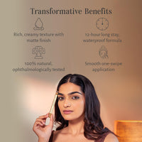 Shankara Luminous Kohl Kajal - Royal Blue | Rich, Creamy Texture with Matte Finish | 12-Hour Long Stay Waterproof Formula | 100 Times Washed A2 Ghee | Preservative-Free | Full Coverage | 0.3g