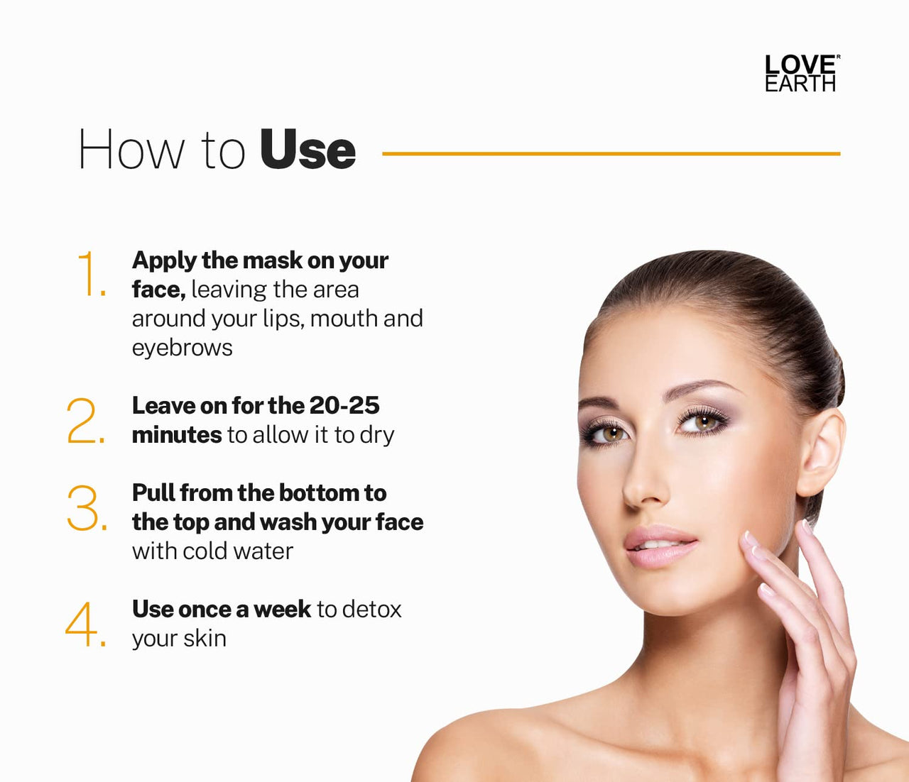 Love Earth Charcoal Peel Off Mask with Activated Charcoal and Neem Extracts For Acne, Pimples & Whiteheads removal 50g