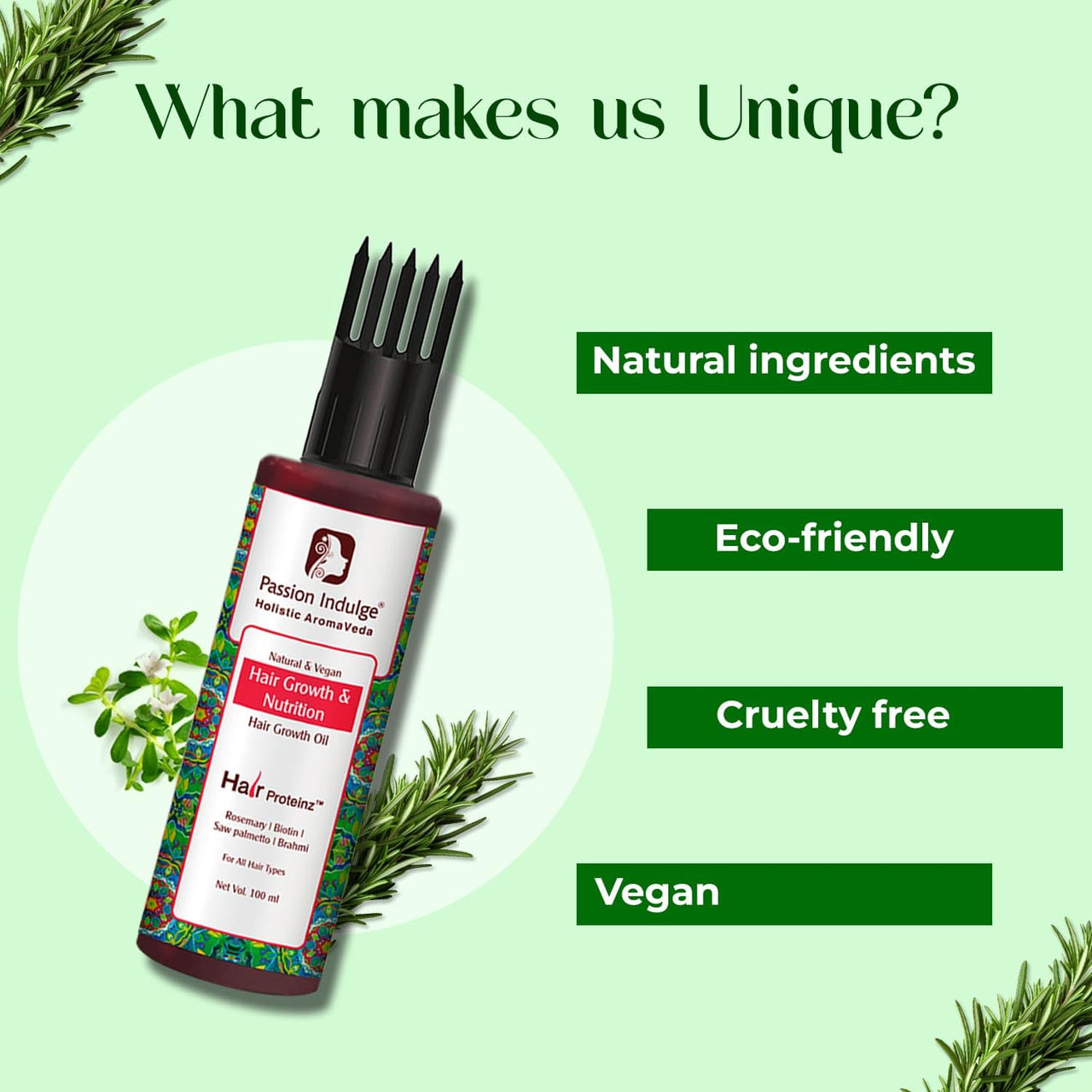 Passion Indulge Rosemary Hair Growth Conditioning combo - Rosemary hair oil, Hair fall control Shampoo & Keratin Hair spa for Dry Hair