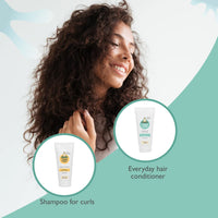 True Frog Shampoo For Curls(150 ml) & Everyday Hair Conditioner (150ml) for Curly, Wavy, Dry and Frizzy Hair, Combo Pack of 2