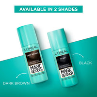 L’Oréal Paris Instant Root Concealer Spray, Ideal For Touching Up Grey Root Regrowth, Magic Retouch, 2 Dark Brown, 75Ml (Pack Of 2)