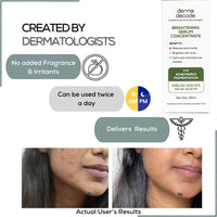 Derma Decode Azelaic Acid Brightening Serum for Glowing Skin - 10% Azelaic Acid, 1% Kojic Acid, Reduces Acne Marks, Dark Spots, Uneven Skin Tone, With Calming Aloe Vera & Cucumber, Fragrance-Free 30ml