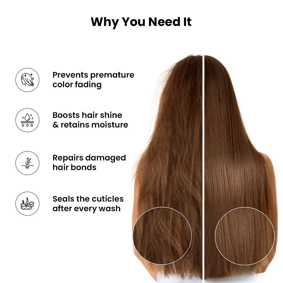 Thriveco Color Protection Shampoo | For Dye & Color Treated Hair | Bond Building Tech HYAPLEX™ & Hyaluronic Acid | Promotes Shine & Color Vibrancy | For Men & Women | 250ml (Pack of 1 (shampoo))