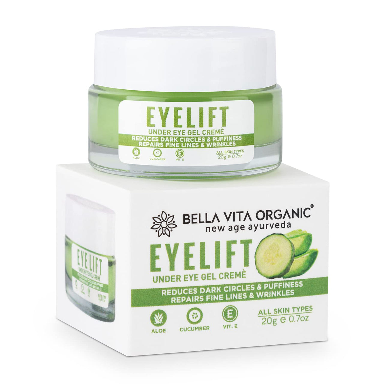 Bella Vita Organic Dark Spots Removal Combo with NicoLips Lip Scrub Balm Brightening Dark Lips for Men and Women (20gm) - Under Eye Cream for Dark Circles for Women & Men with Vitamin E (20gm)