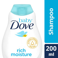 Baby Dove Rich Moisture Shampoo, 200Ml And Rich Moisture Lotion - White