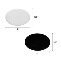 OVENTE 1.5 Liter Electric Deep Fryer FDM1501BR Charcoal and Oil Vapor Replacement Filter Set Pack of 3, White and Black ACPFDM1503, 1.5L