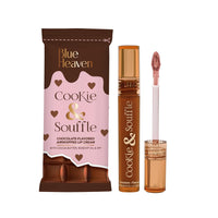 Blue Heaven Cookie & Souffle Matte Lipstick for Women, Long lasting Liquid lipstick, Enriched with Cocoa Butter & Rosehip Oil, Softening & Nourishing Lip color - Mint Chocolate, 3.2ml